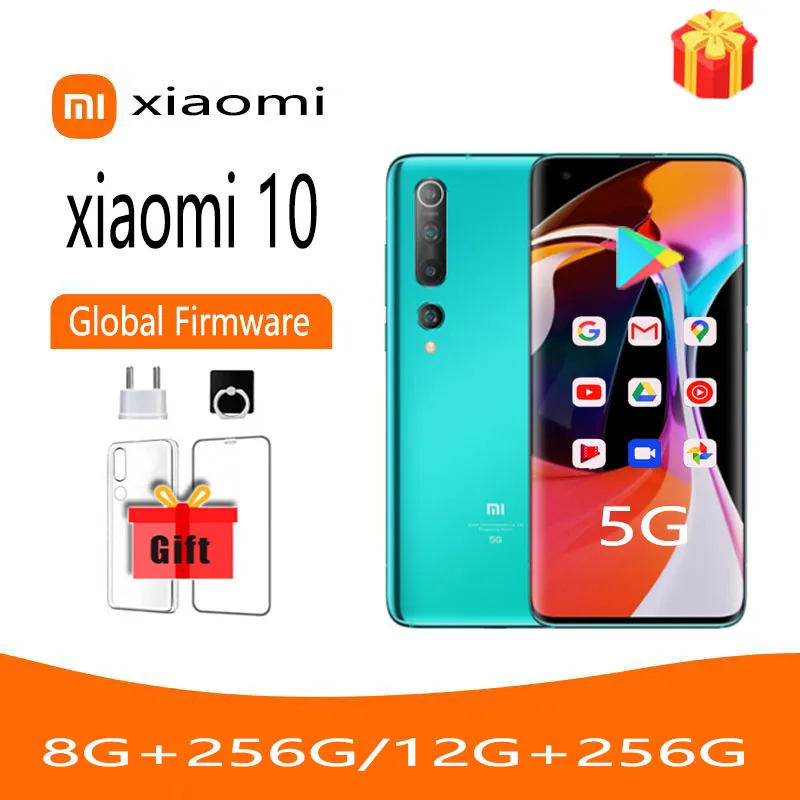 Bezdrôtové （Bezdrôtový zadnej strane） Xiao 10 Mobil, Snapdragon 865, 4780mAh Batérie, 108MP Fotoaparát, Android Telefón, Originálne