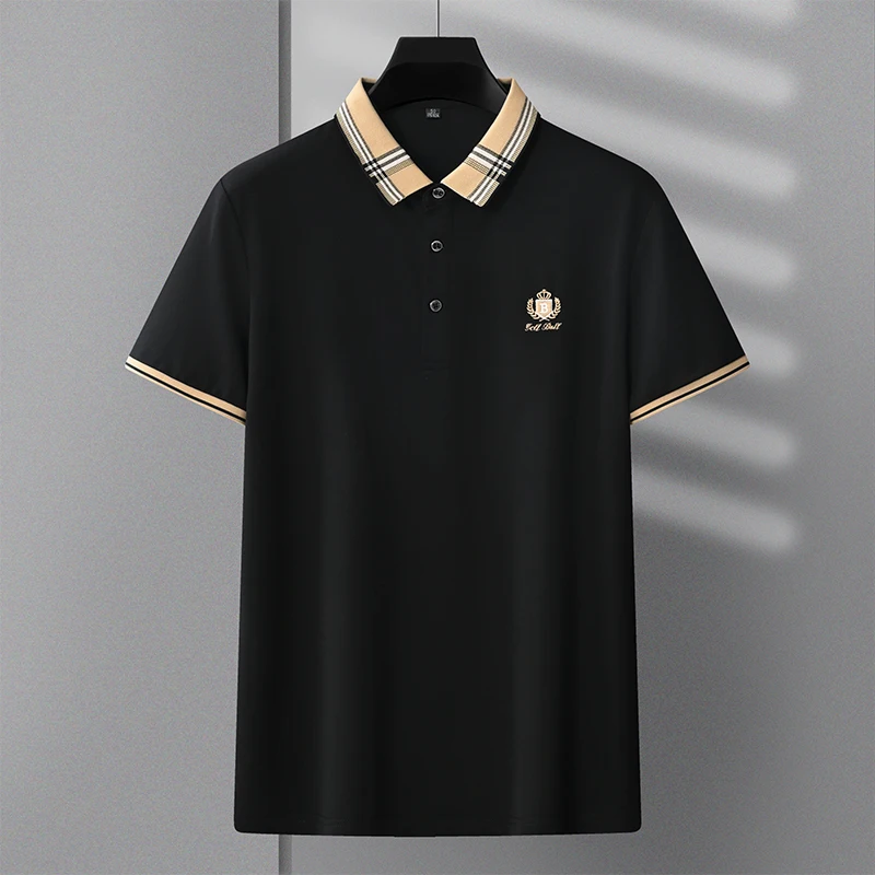 Luxusná značka, logo, vyšívané polo tričko pánske krátke rukávy T-shirt 2023 letné módy business bežné high-end Pavol tričko Mužov