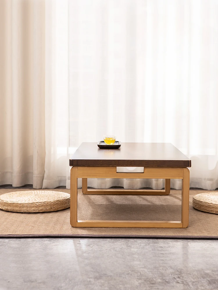 Skladacie bay okno, malý konferenčný stolík, Japonský tatami mat stôl,masívne drevo bay okna tabuľky, malé čaj stôl, bambus