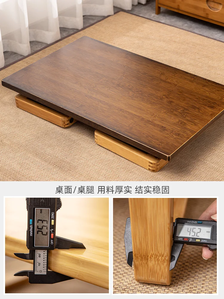 Skladacie bay okno, malý konferenčný stolík, Japonský tatami mat stôl,masívne drevo bay okna tabuľky, malé čaj stôl, bambus