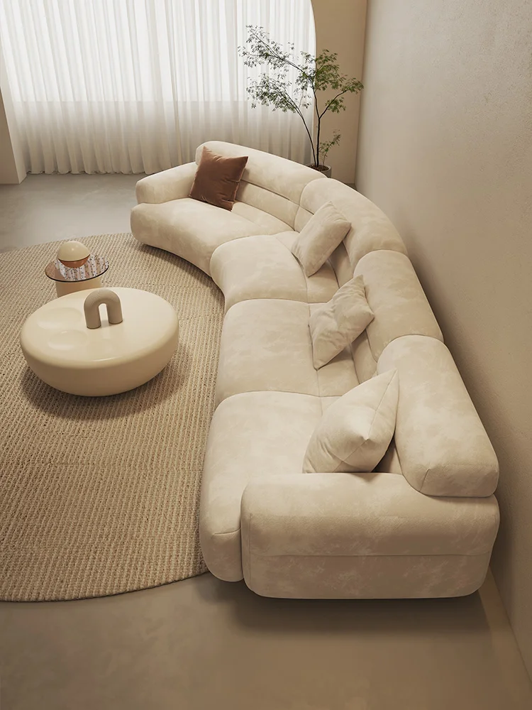 textílie obývacia izba gauč minimalistický moderný krém štýl nepravidelný rohu Japonský štýl pokojnej sty