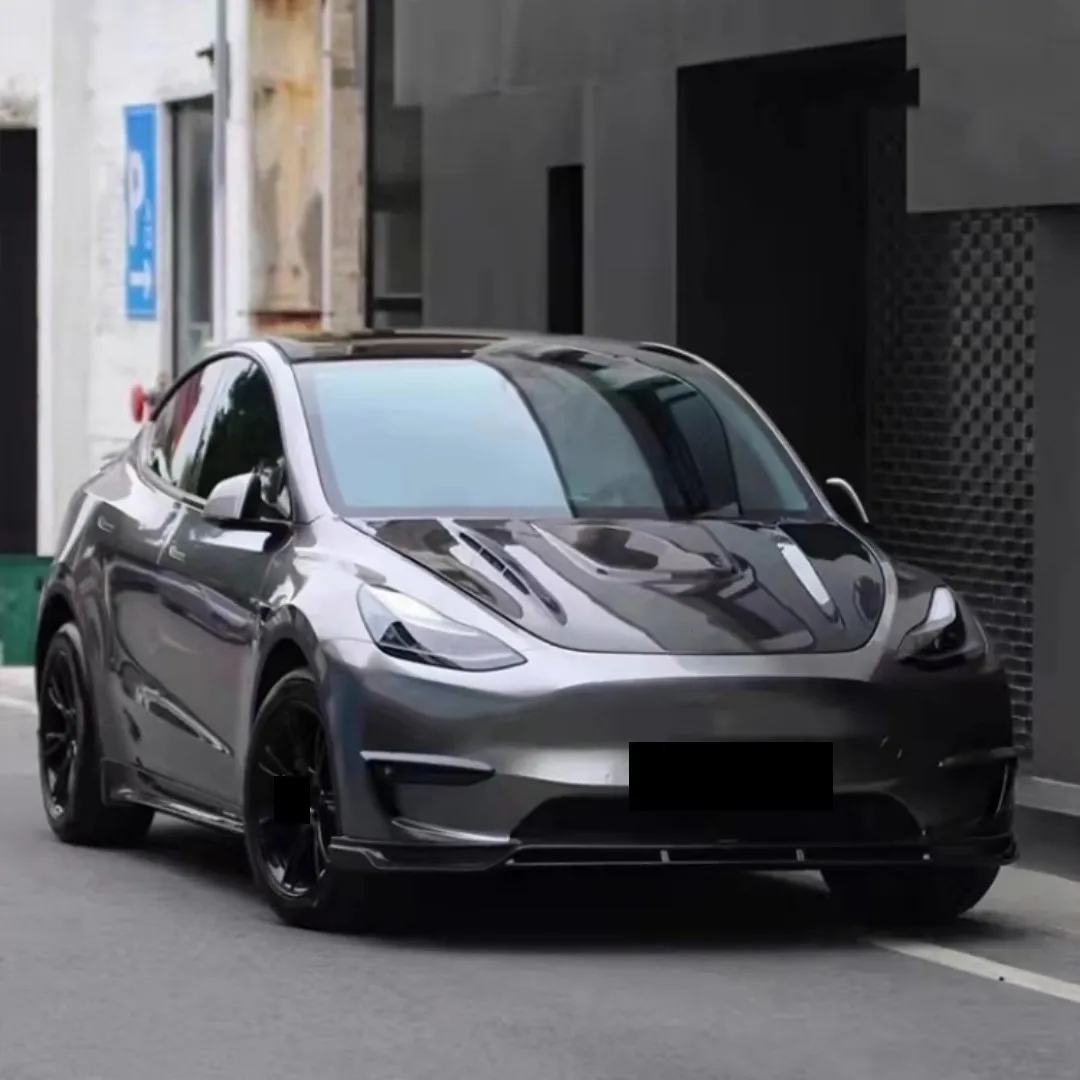 Carbon Fiber Predné, Zadné, Prírubové strane sukne montáž Tesla Model Y 2021 2022 Upravené obočie chvost krídlo pásy Auto Príslušenstvo