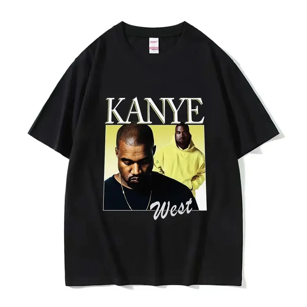 2024 Nový Zábavný Kanye West Meme T-Shirt pánske Vintage Hip Hop Rap Štýl Tričko Muži Ženy Nadrozmerná Krátky Rukáv Streetwear